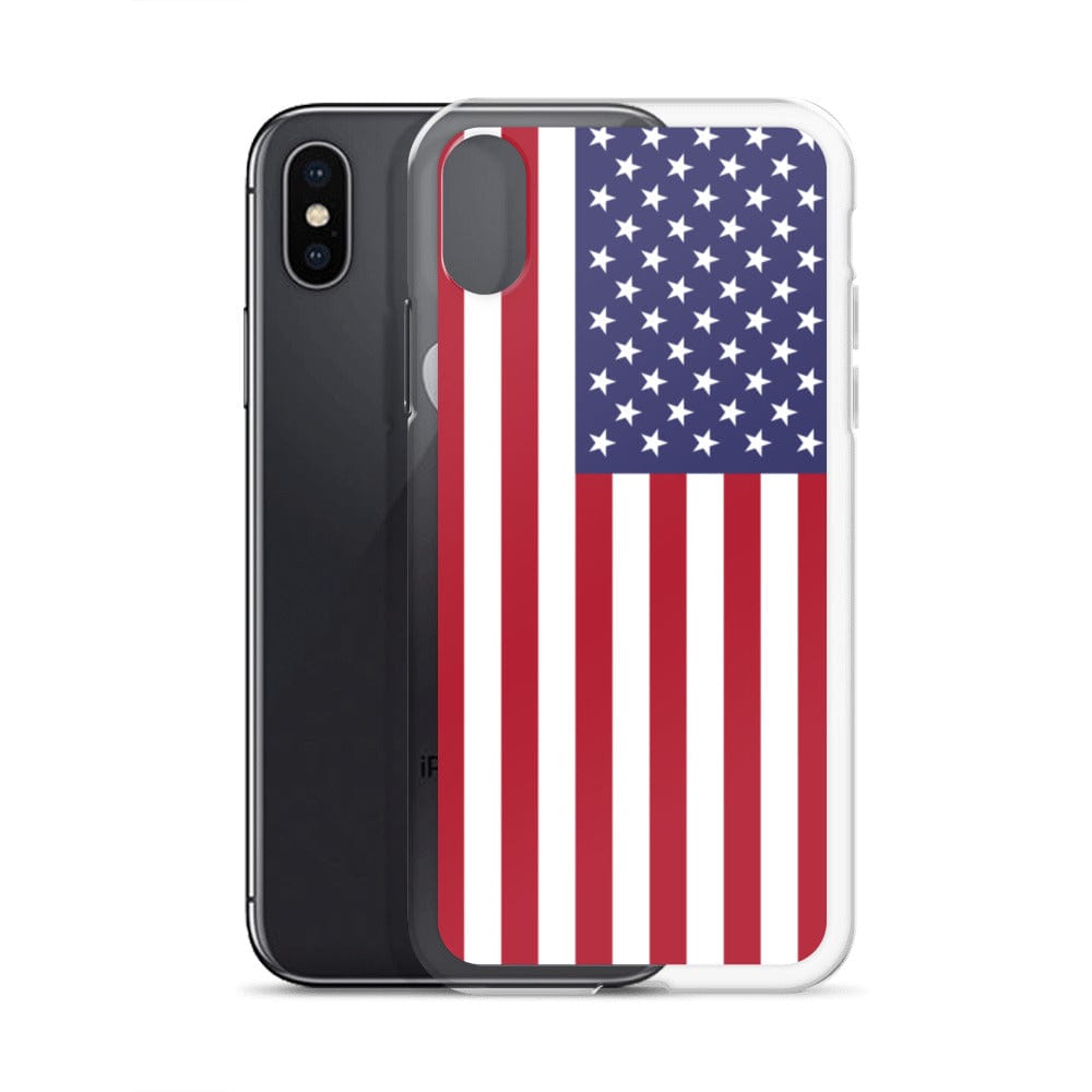 USA United States of America Flag covering back of iPhone Case