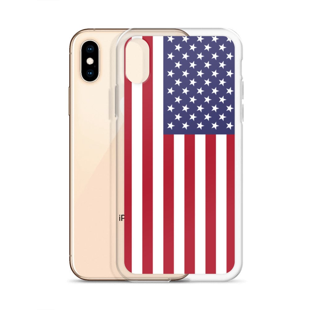USA United States of America Flag covering back of iPhone Case