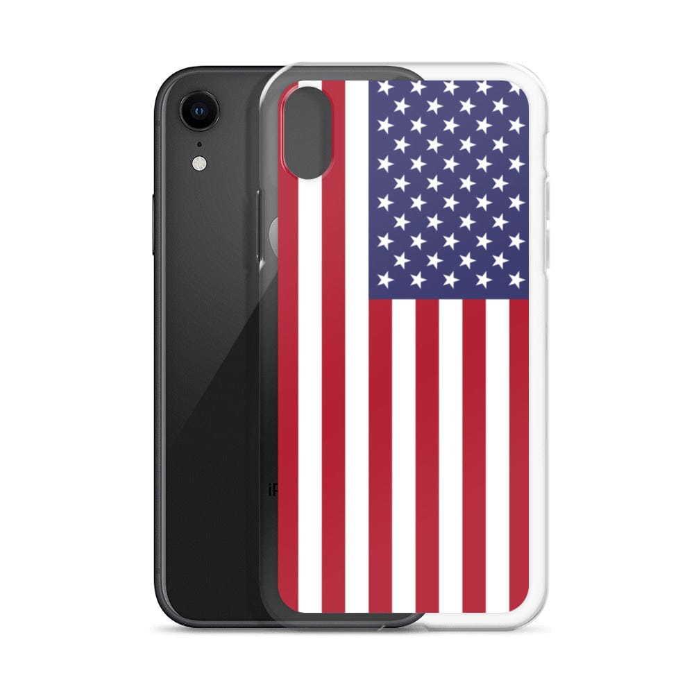 USA United States of America Flag covering back of iPhone Case