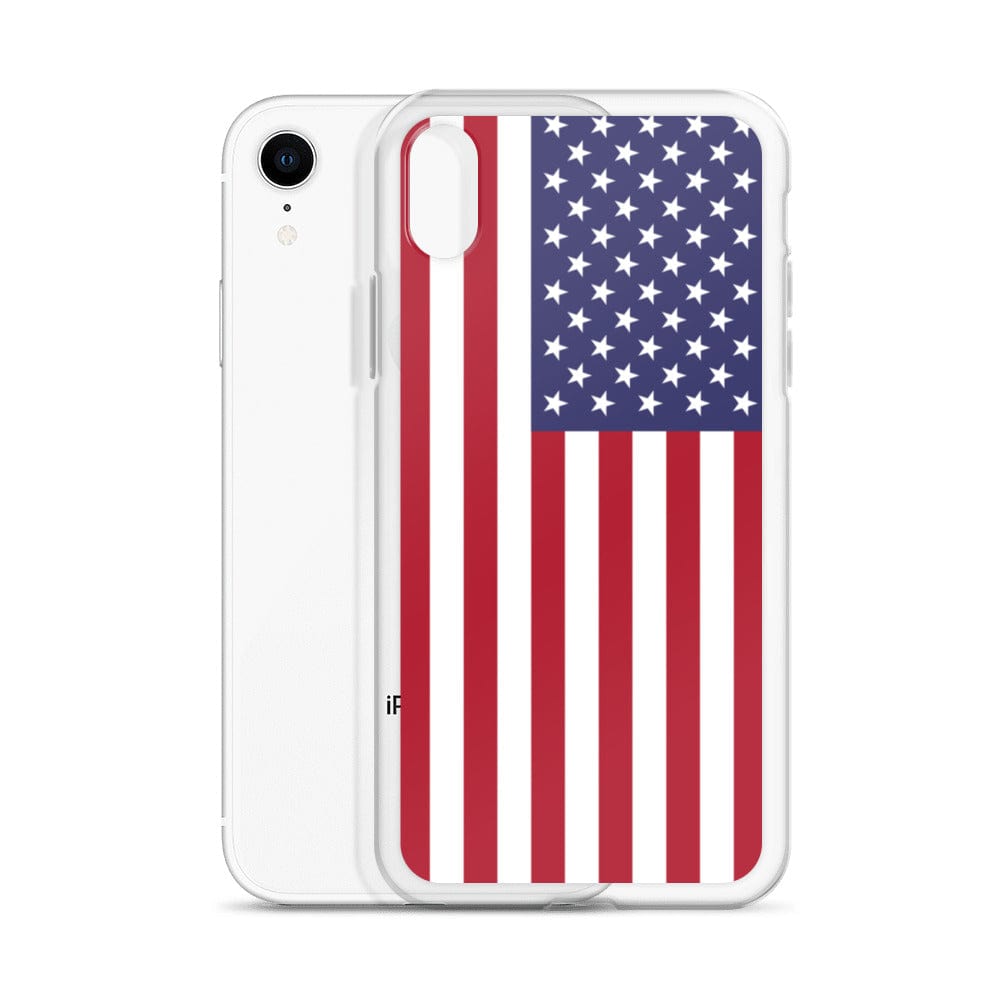 USA United States of America Flag covering back of iPhone Case