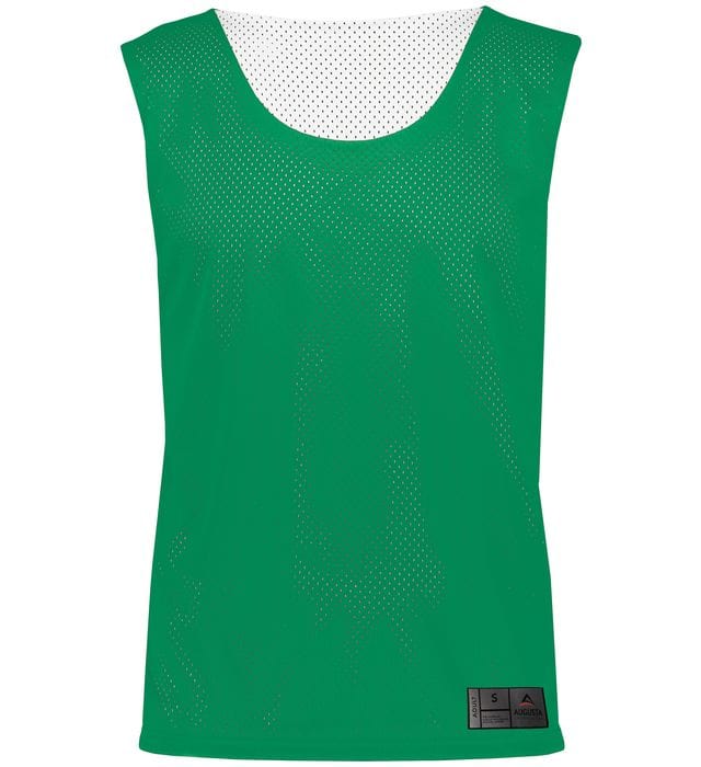 Kelly Green White Reversible Mesh Sleeveless Pinnie
