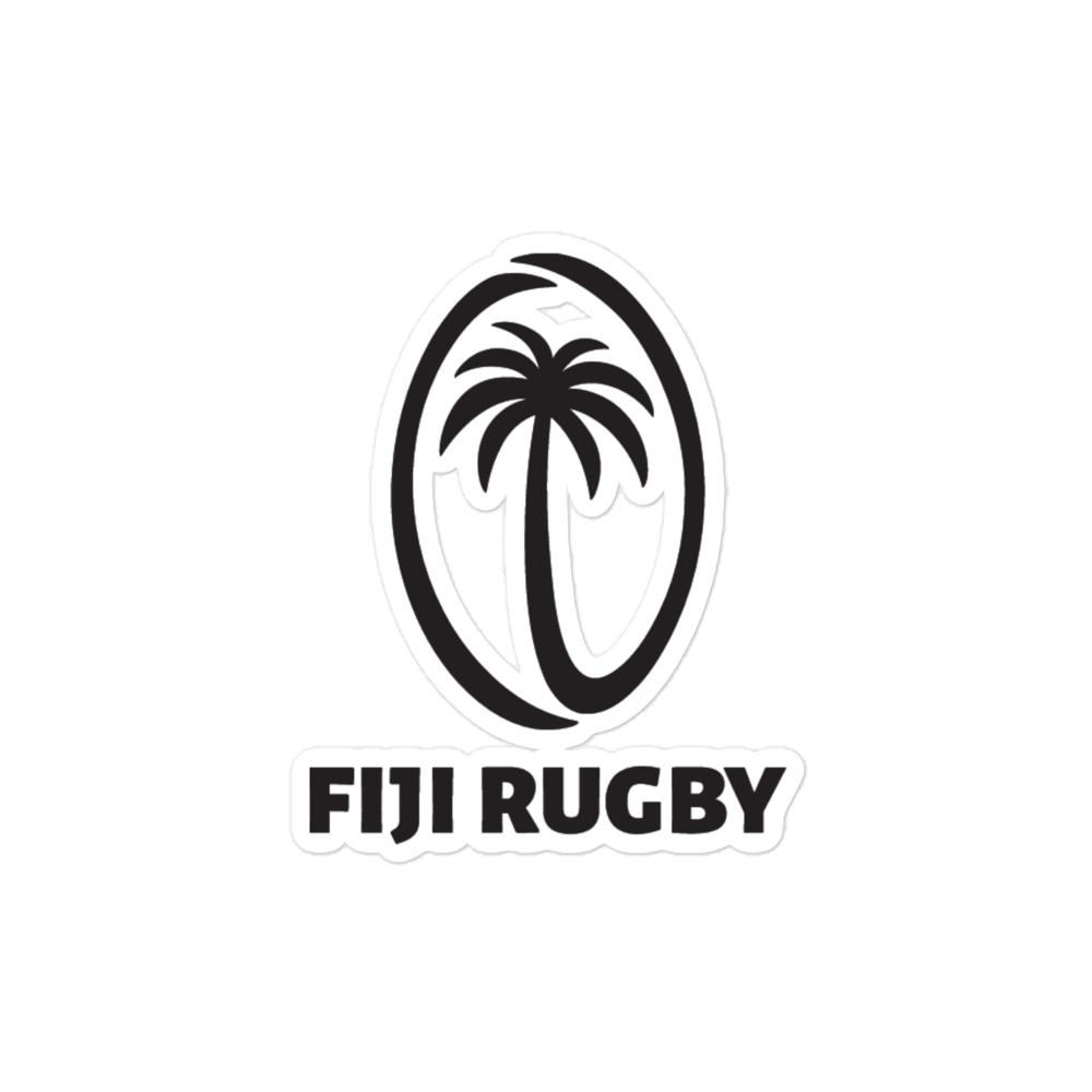 The Fiji Rugby Stickers on a green background.