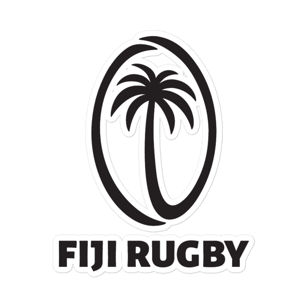 The Fiji Rugby Stickers on a green background.