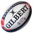 Official Gilbert MacDowell Precision Kicking Rugby Ball navy blue, white and red
