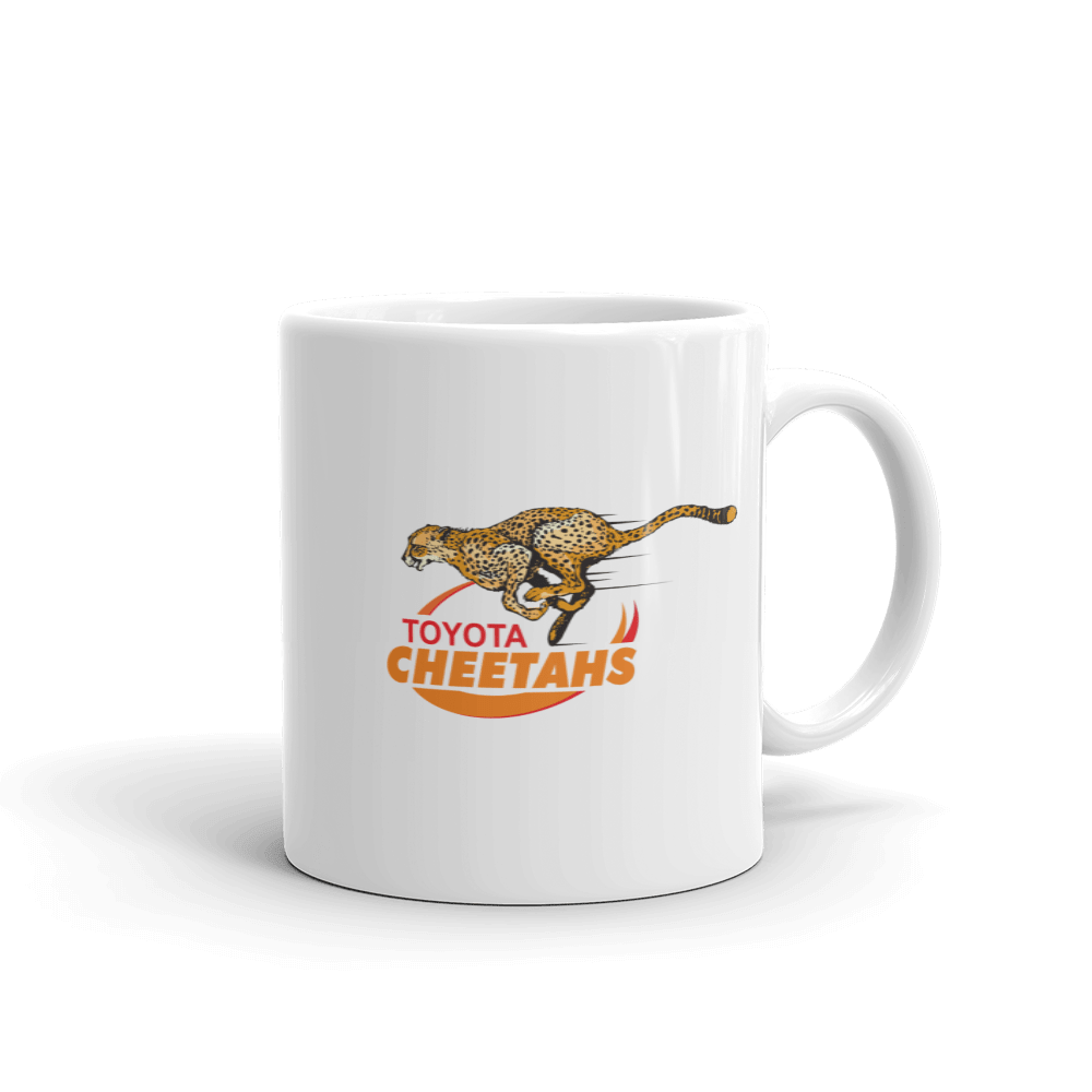 White Ceramic Toyota Cheetahs Mug