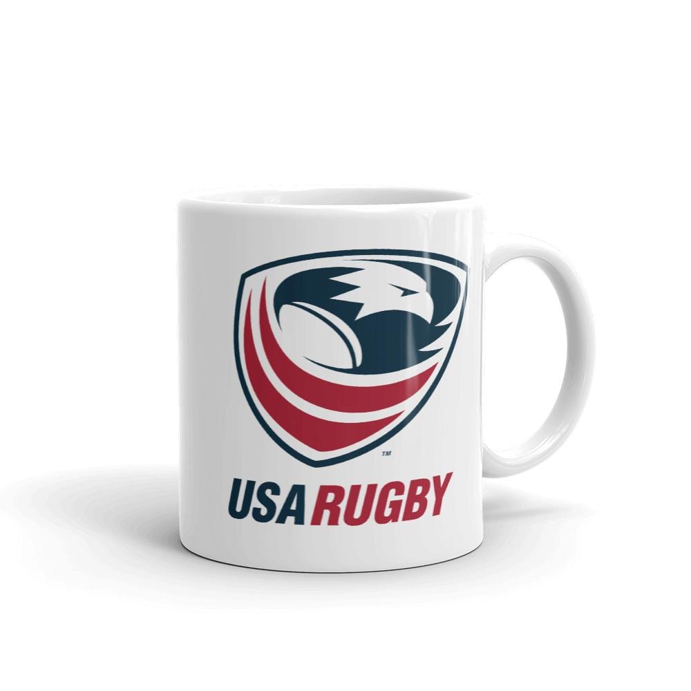 USA Rugby Mug with the USA rugby logo on it.
