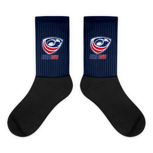 A pair of USA Wheelchair Rugby socks.
