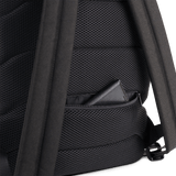A close up of a USA Wheelchair Rugby Backpack with a pocket.