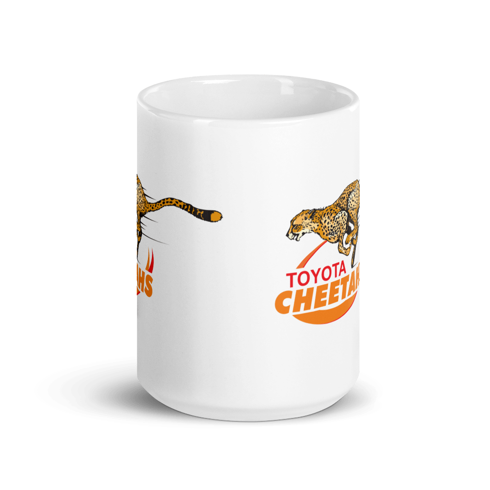 White Ceramic Toyota Cheetahs Mug
