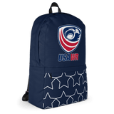 A USA Wheelchair Rugby Backpack with the USA War logo on it.
