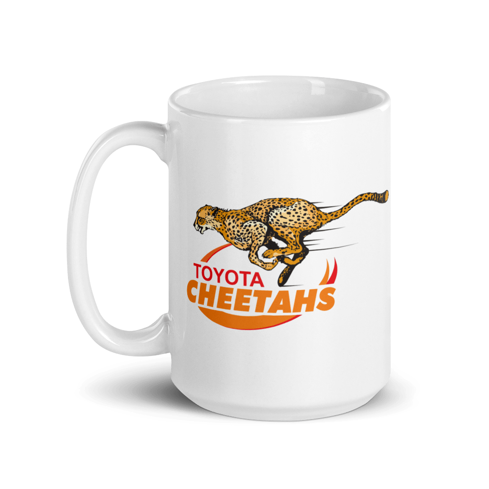 White Ceramic Toyota Cheetahs Mug