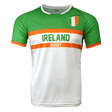 Ireland rugby nation jersey in green, orange and white with the ireland flag crest on the upper left hand side chest