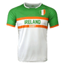 Ireland rugby nation jersey in green, orange and white with the ireland flag crest on the upper left hand side chest