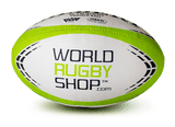 World Rugby Shop.com brand logo on the Gilbert G-TR4000 training rugby ball 