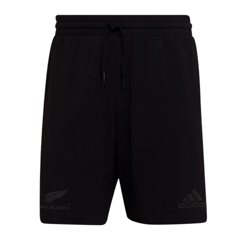 All Blacks Lifestyle Rugby Shorts by adidas New Zealand Rugby Cotton Poly Short Black World Rugby Shop