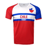 Chile Rugby Shirt in white, red and blue with a flag crest on the chest