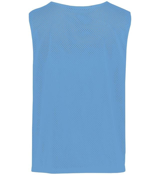 Back Side Sky Blue White Reversible Mesh Sleeveless Pinnie 