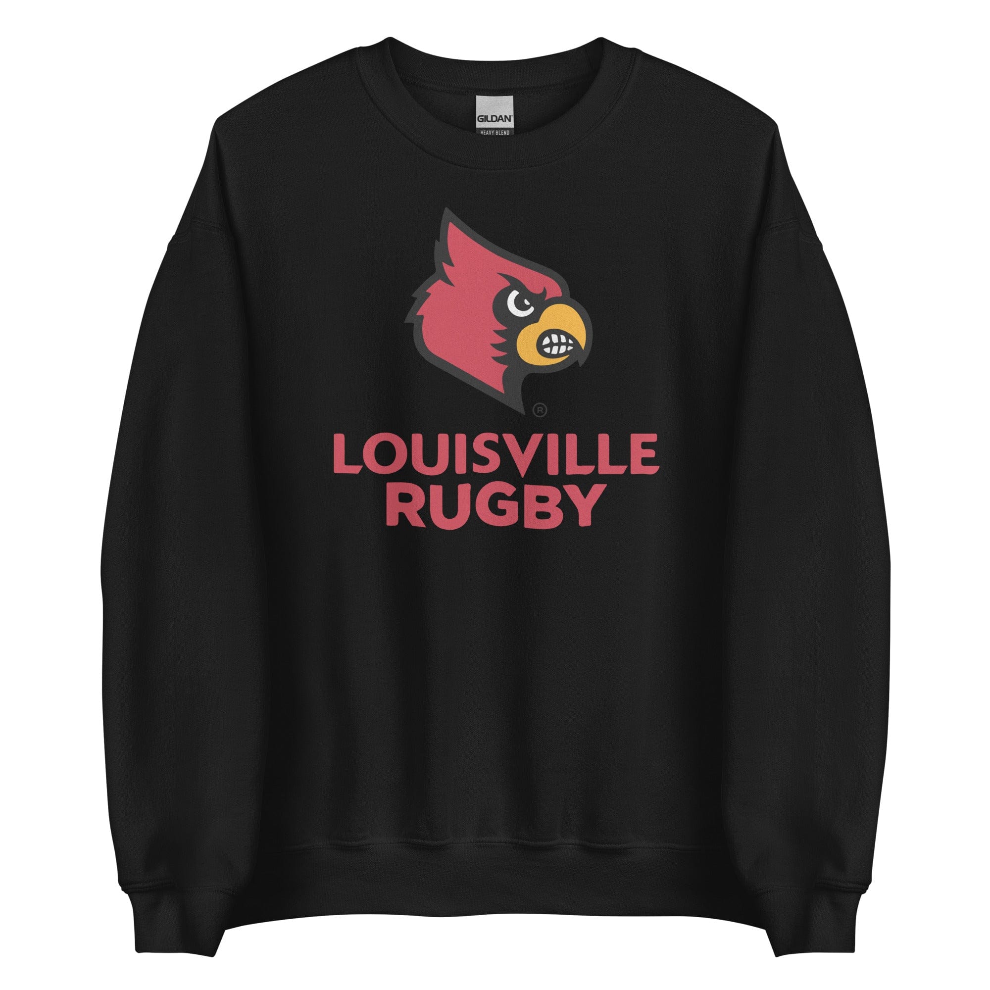PF University of Louisville Rugby Crew Neck Sweatshirt Black / XL