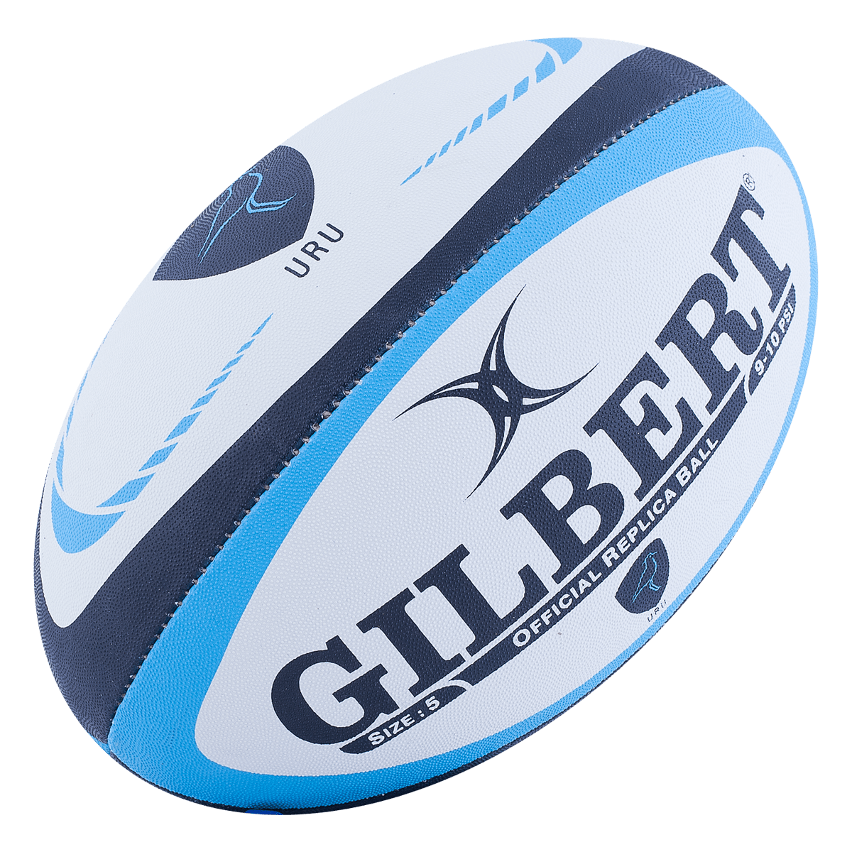 Alternate View Gilbert Replica Rugby Ball With Urugay Logo