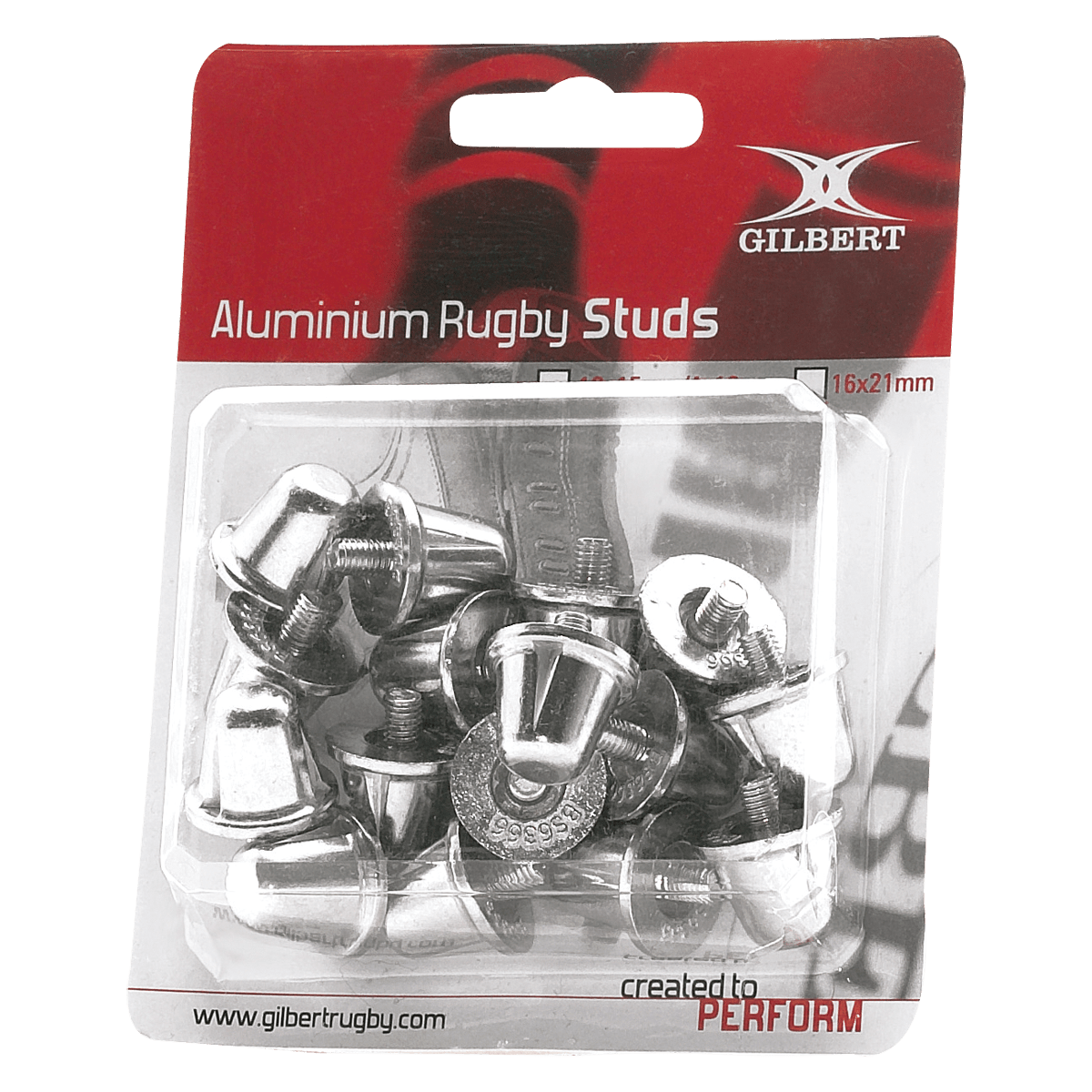 Gilbert Aluminum Replacement Rugby Studs (Blister Pack) World Rugby Shop