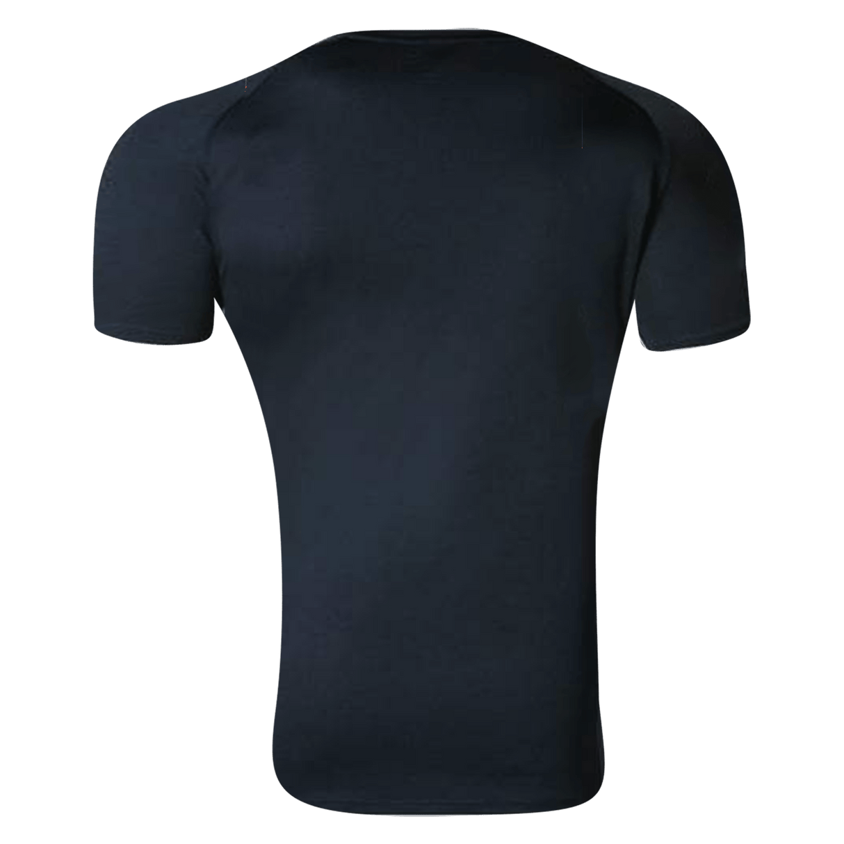 The back of a Canterbury Core Vapodri Superlight Rugby T-Shirt on a green background.