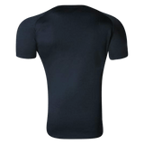 The back of a Canterbury Core Vapodri Superlight Rugby T-Shirt on a green background.