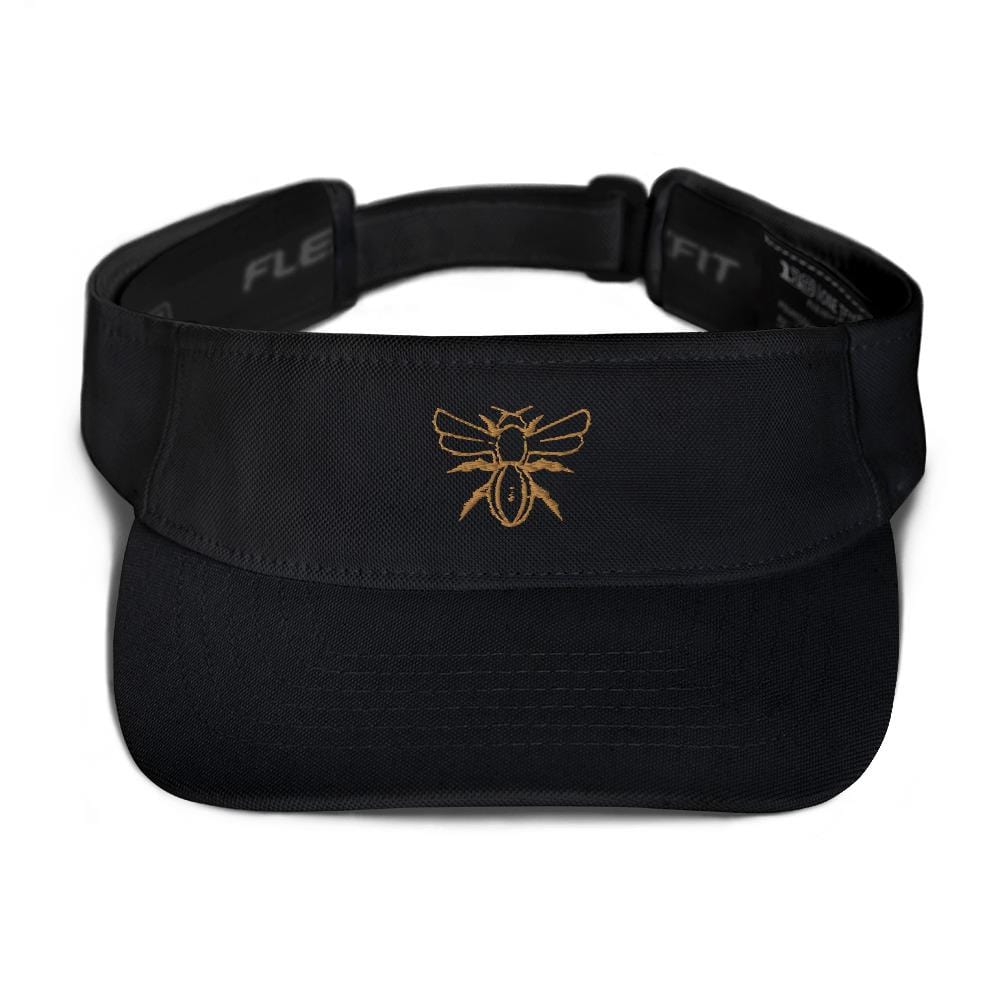 A Rugby Hive Visor with a bee embroidered on it.