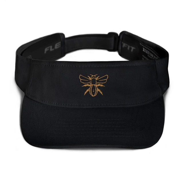 A Rugby Hive Visor with a bee embroidered on it.