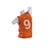Orange Youth Rugby Vest Number 9 on Mannequin
