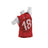 Red Youth Rugby Vest Number 18 on Mannequin