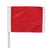 Close Up of Red Rugby Corner Flag