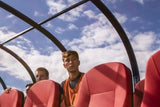 Athletes in Back Row With Empty Seats in Front Row of Shelter