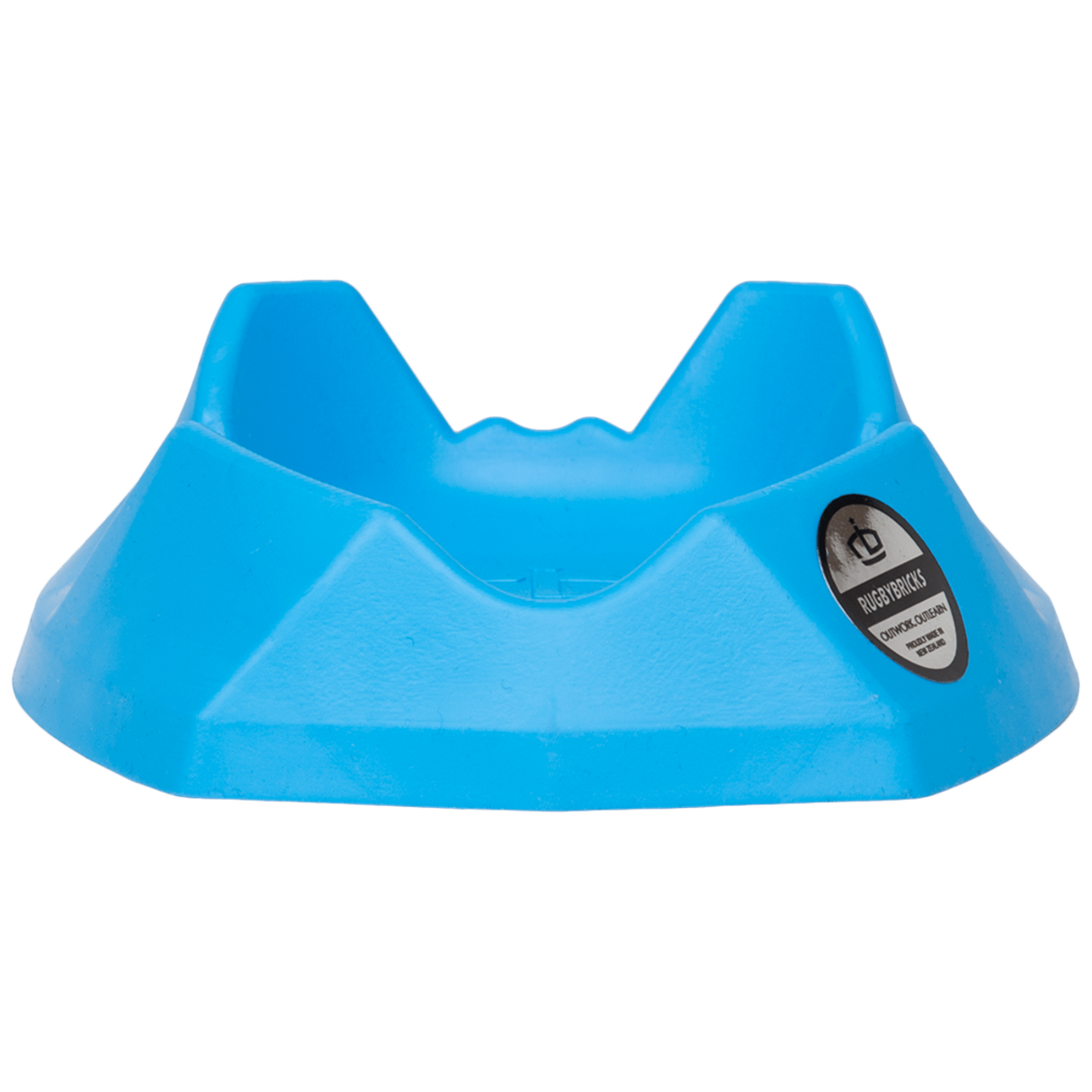 a Rugby Bricks Wolf Kicking Tee with the Rugby Bricks logo on it.