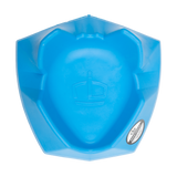 Top view of blue kicking tee.