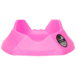 Rugby Bricks Wolf Kicking Tee w/ Two Front Teeth Hot Pink Side View
