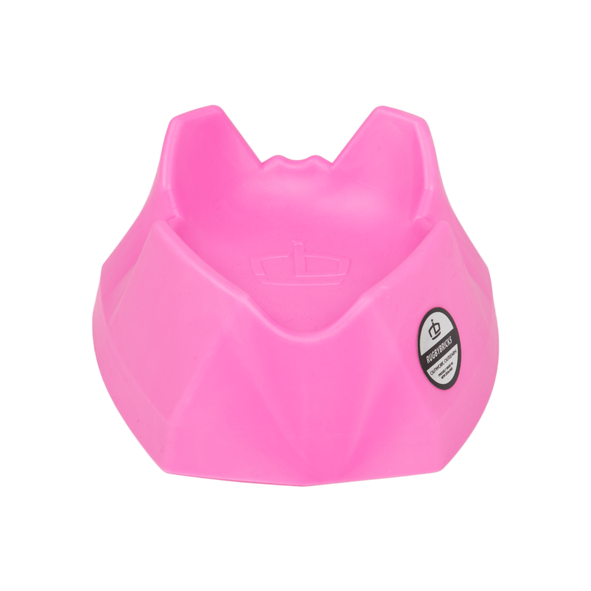 Angled View of Wolf Plus Kicking Tee Showing Two Teeth to Support Rugby Ball