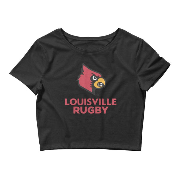 PF University of Louisville Rugby Women's Cropped Hoodie Black / M