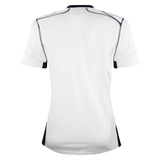 back of the 2022/23 USA Rugby White home Jersey solid with navy blue stitching