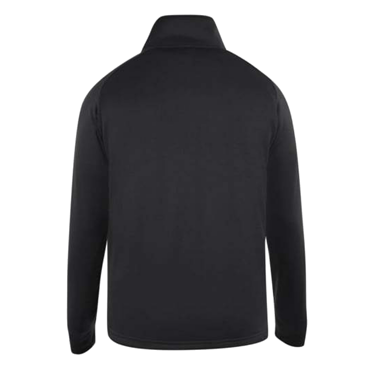 The back of a Myers Park Rugby Canterbury Team 1/4 Zip Mid Layer Black Rugby Training Top men's jacket.